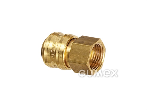 Rychlospojka ES, pro vzduchové hadice, DN7,2 , s vnitřním závitem G 1/2", 35bar, kónus 37°, -20°C/+100°C, mosaz